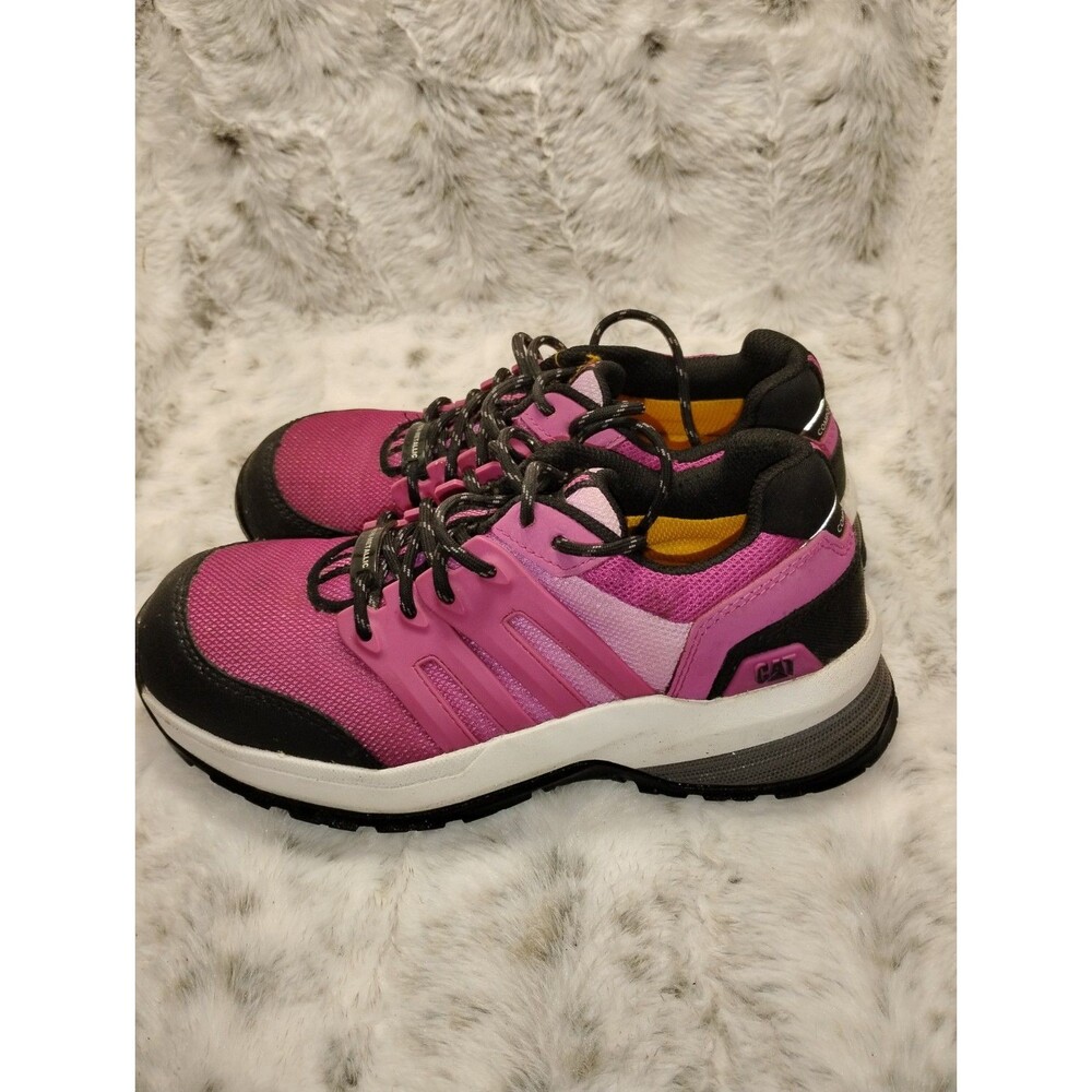 CAT Composite Toe Work Shoes Quake Womens Safety Toe Sneakers Size 7  Pink